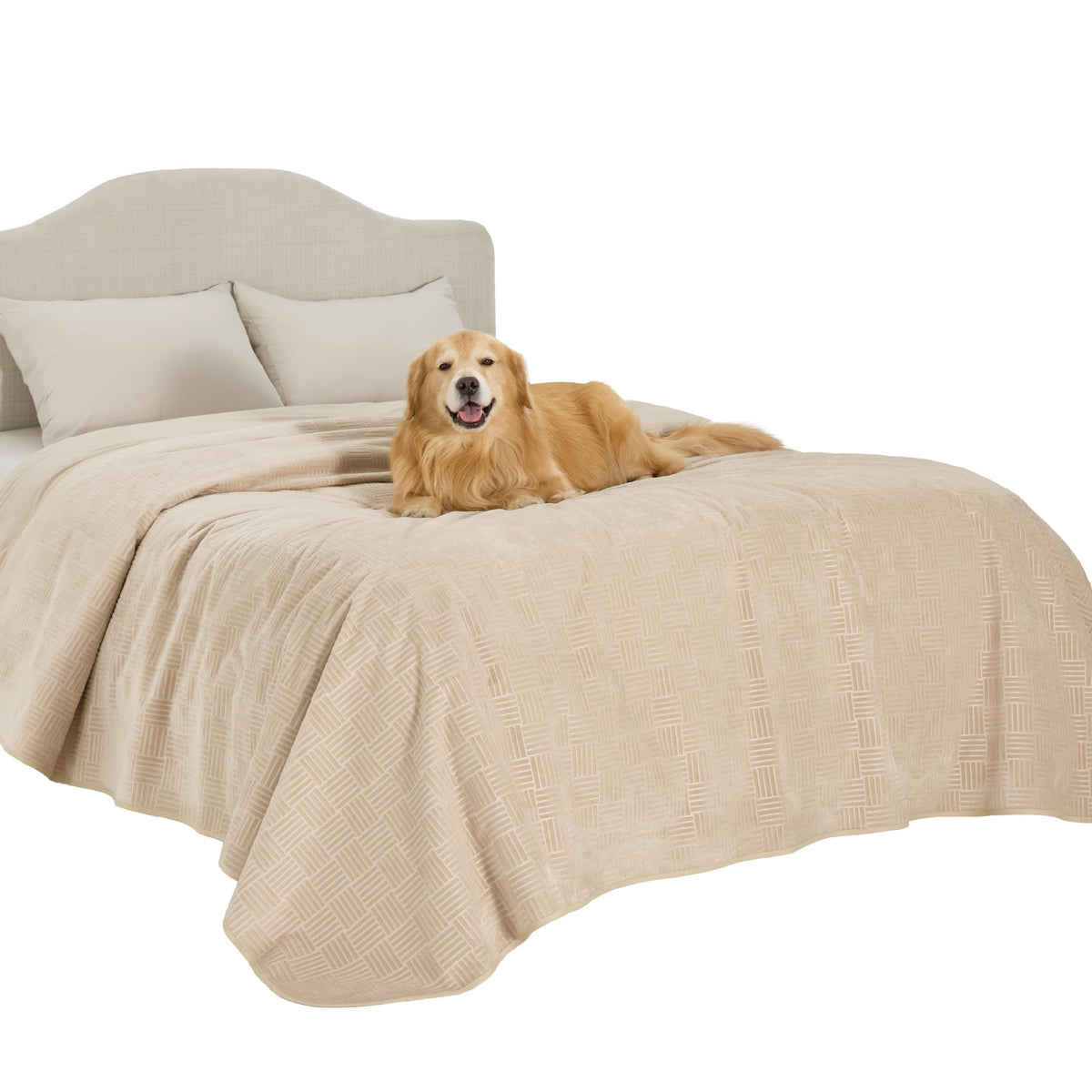 Bedsure Waterproof Bed Cover for Bed and Dogs Quick Drying, 82x102IN