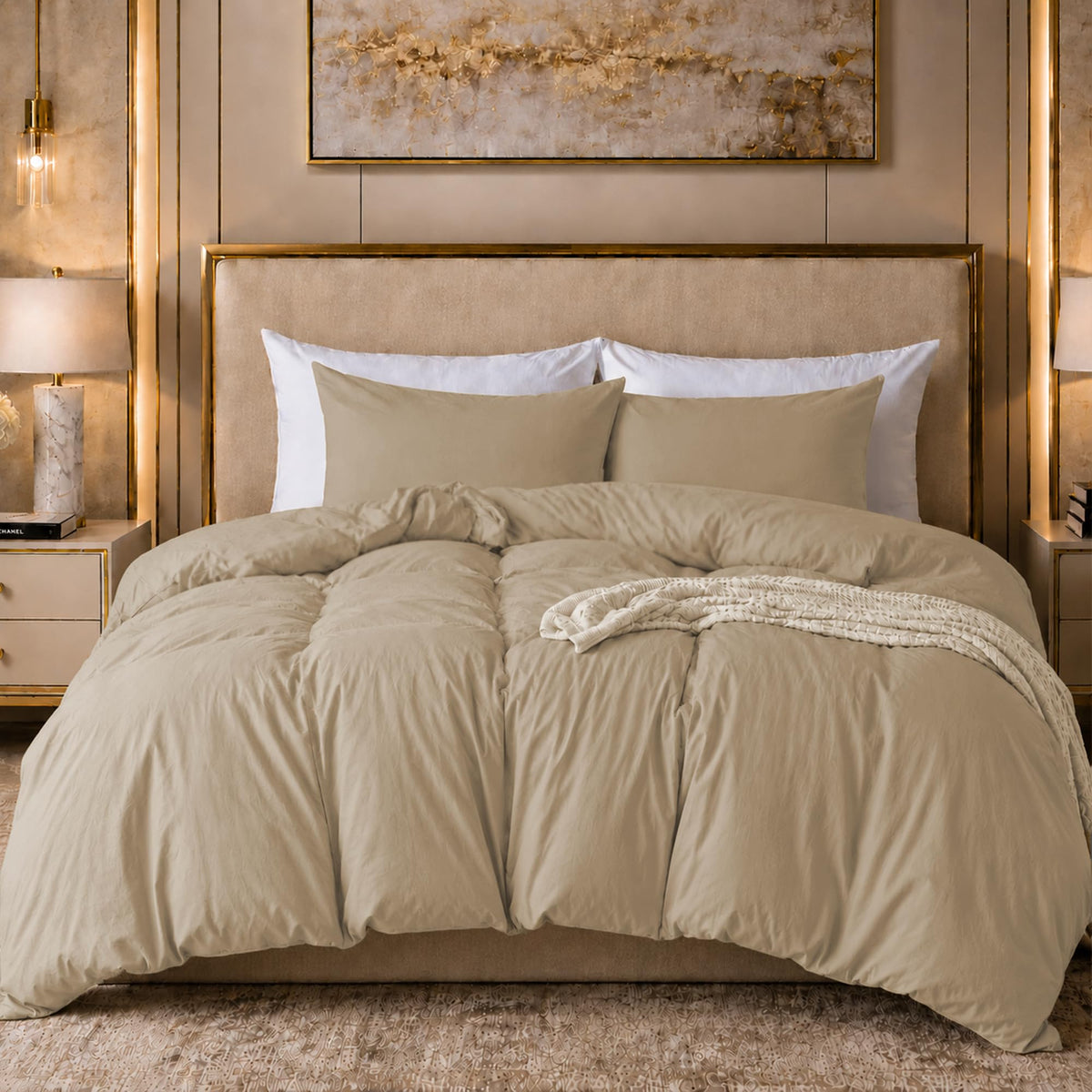 ROSE&RISY Duvet Cover Set Twin Size, Blue Striped Comforter Cover with Button Closure, Breathable and Cooling, Includes 1 Duvet Cover, 1 Pillowcase, No Comforter, (Blue Stripe, Twin)