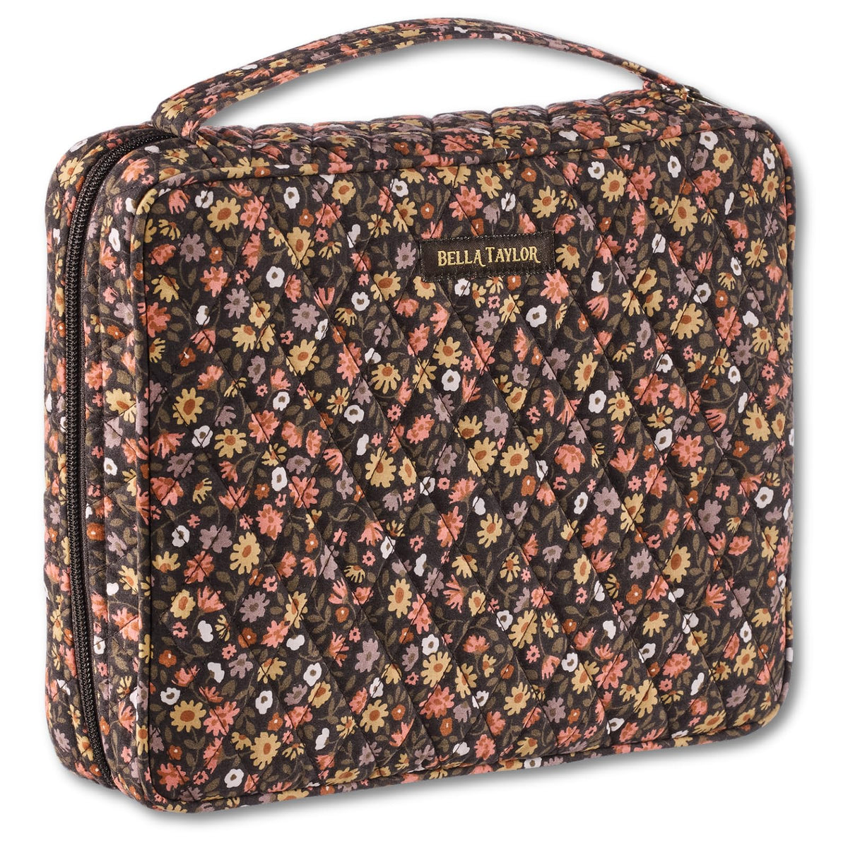 Bella Taylor Bible Cover, Quilted Bible Case, Khaki Patchwork