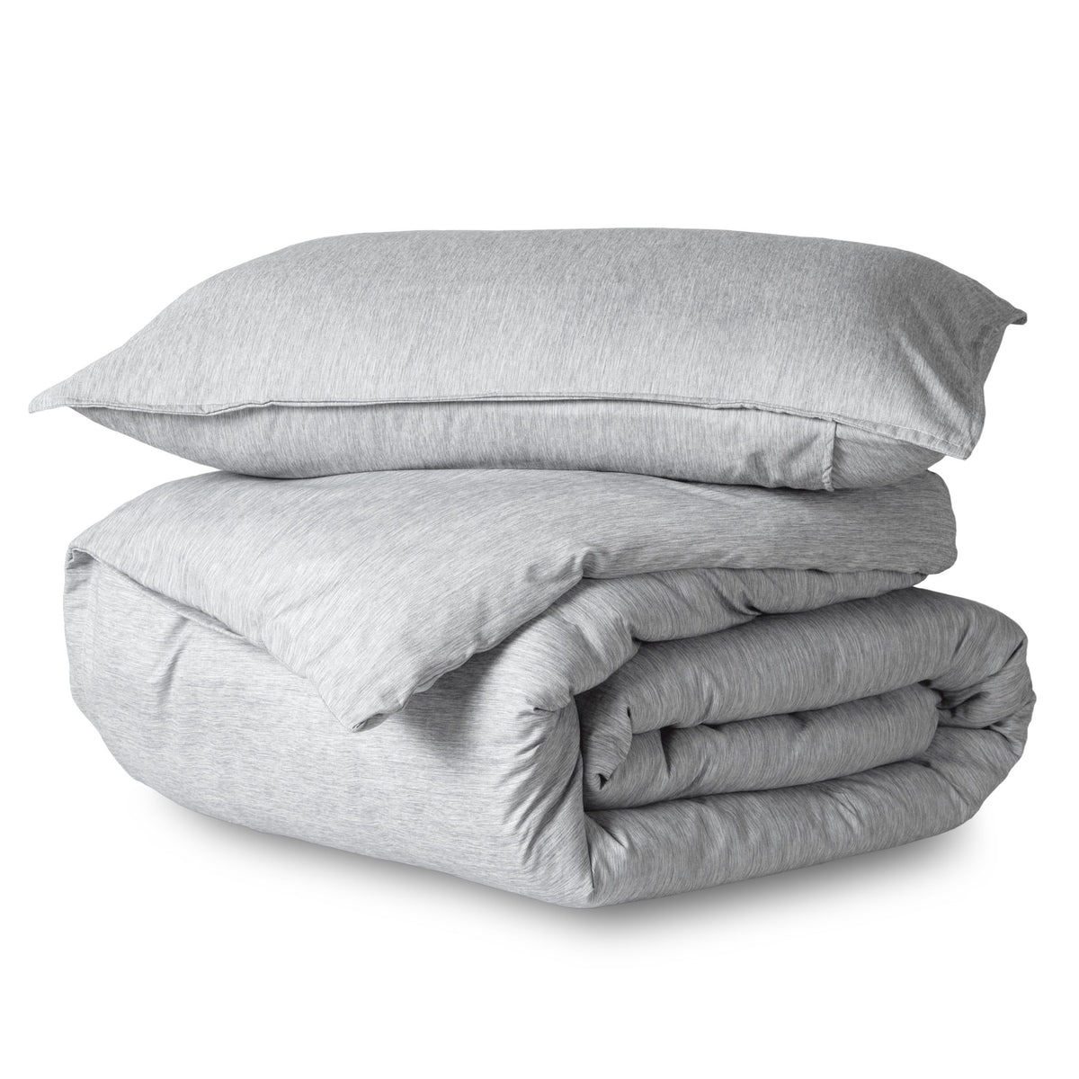 Bare Home Duvet Cover Set 1800 Ultra-Soft (Queen, Grey)