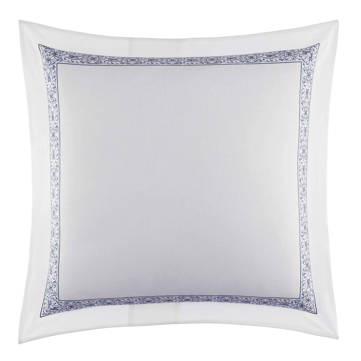Laura Ashley - 2 Pack European Shams, 100% Cotton Embroidered Pillow Covers