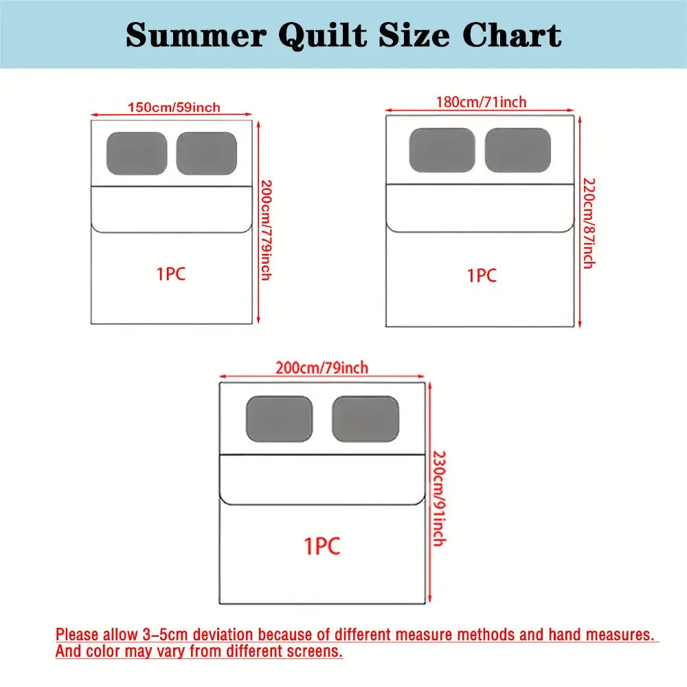 Elegant Comfortable Summer Quilt, Soft Touch, Breathable, Cool, All-Season Use, Ideal for Bedroom and Guest Room