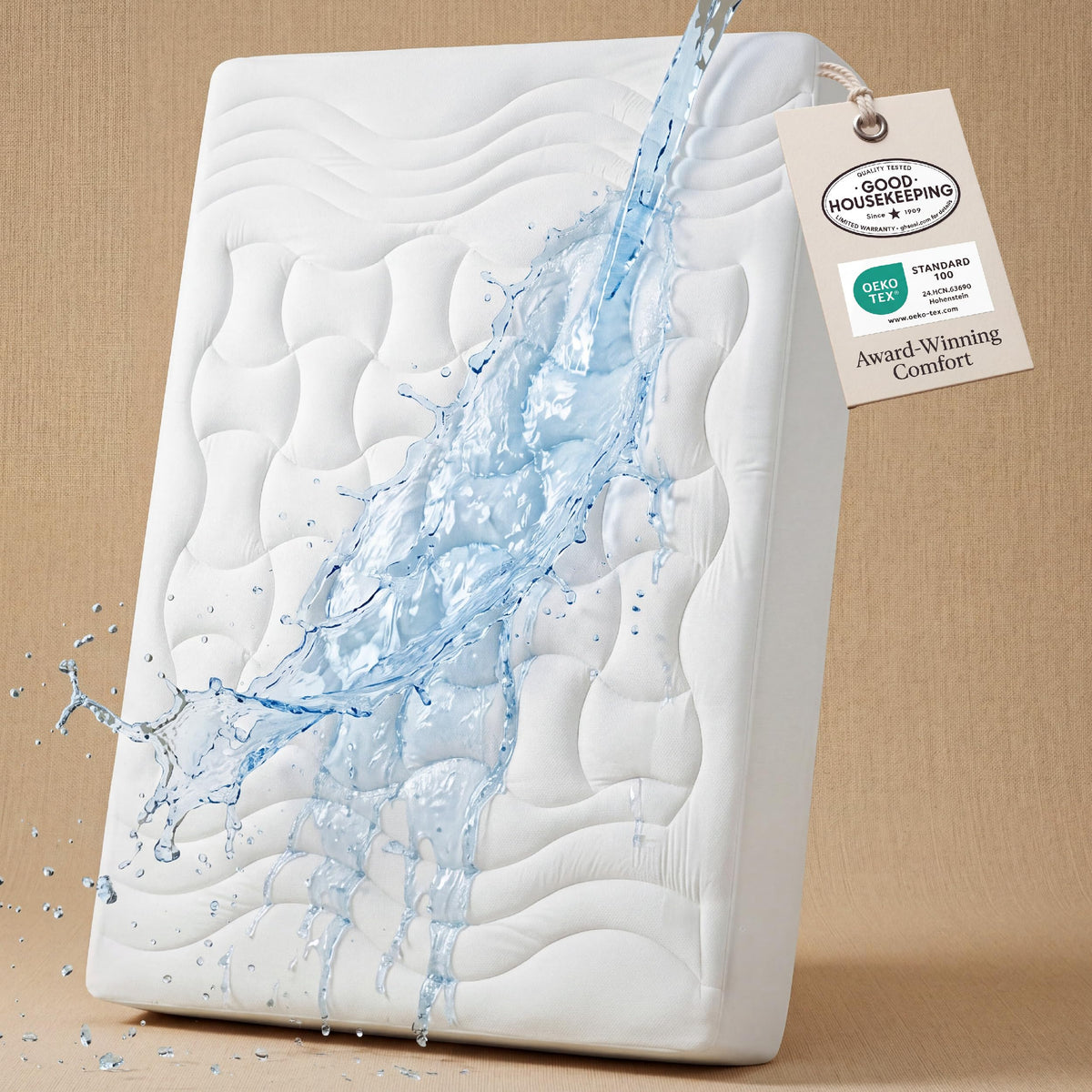 Bedsure Waterproof Mattress Protector Queen with 8-21 Inches Deep Pocket