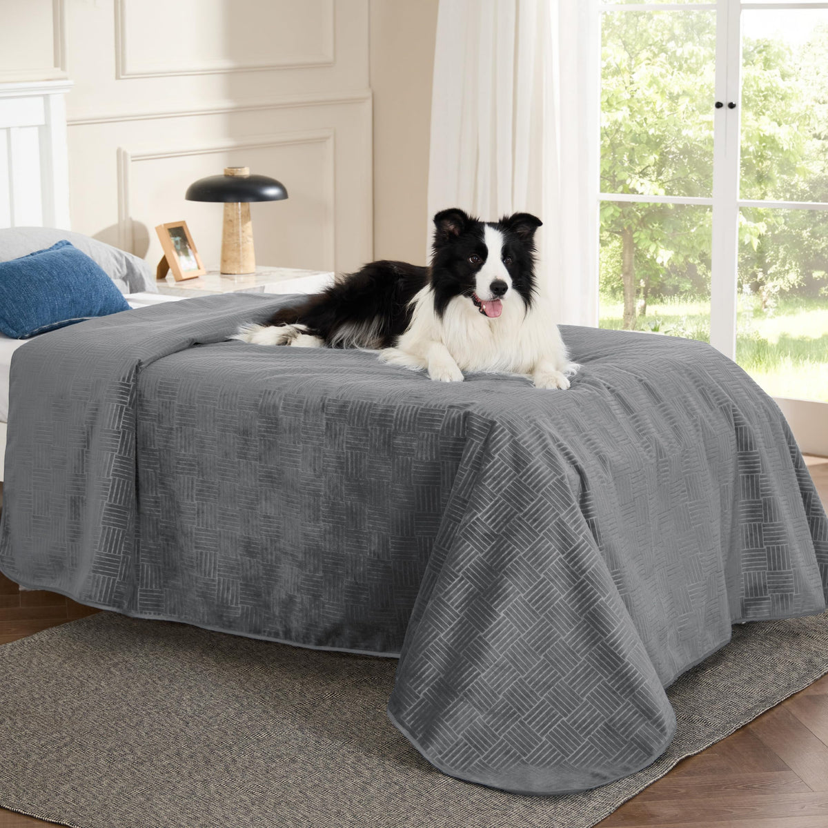 Bedsure Waterproof Bed Cover for Bed and Dogs Quick Drying, 82x102IN