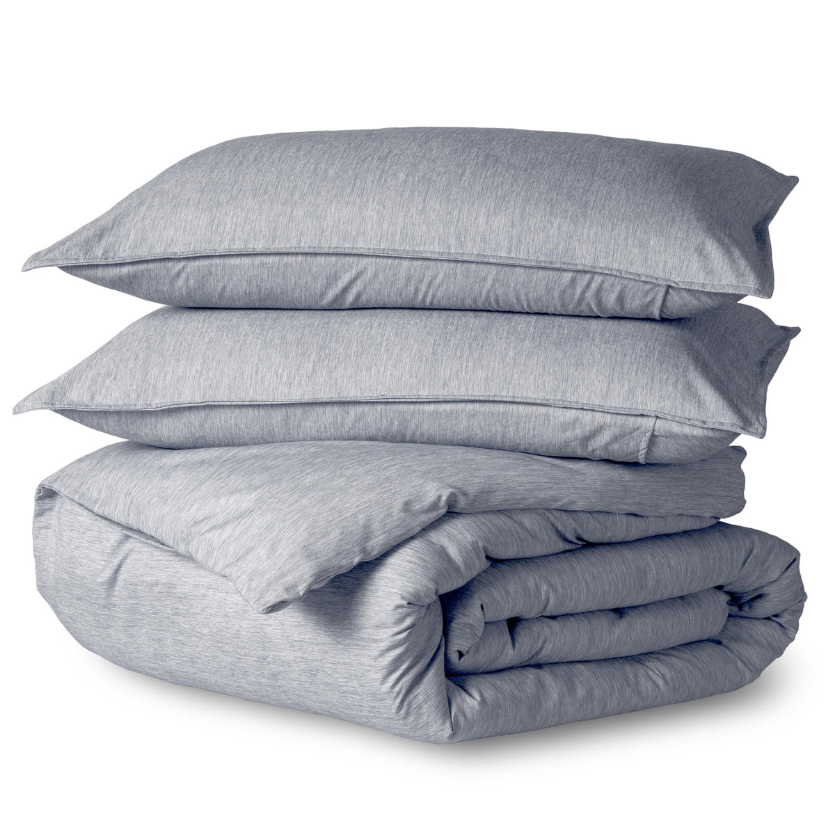 Bare Home Duvet Cover Set 1800 Ultra-Soft (Queen, Grey)