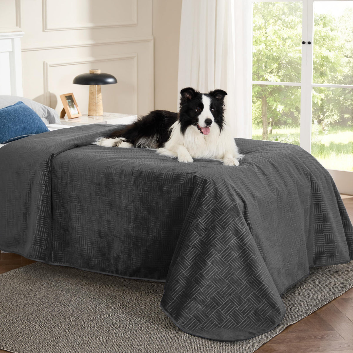 Bedsure Waterproof Bed Cover for Bed and Dogs Quick Drying, 82x102IN