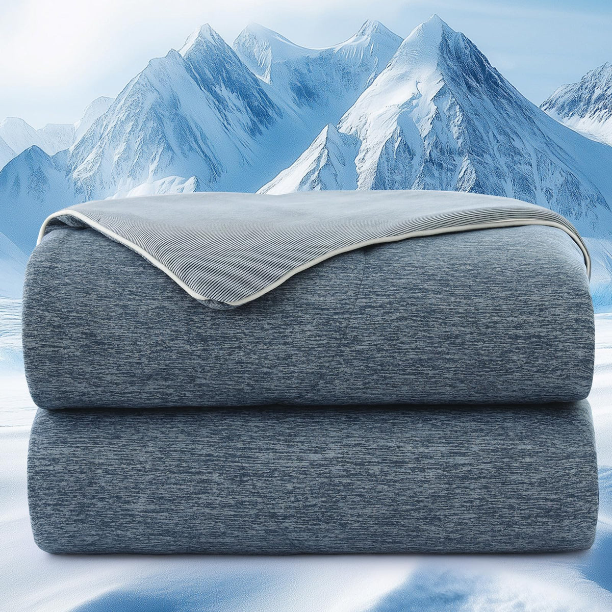 PHF Cooling Comforter, Rayon from Bamboo Soft Breathable Quilted Blanket