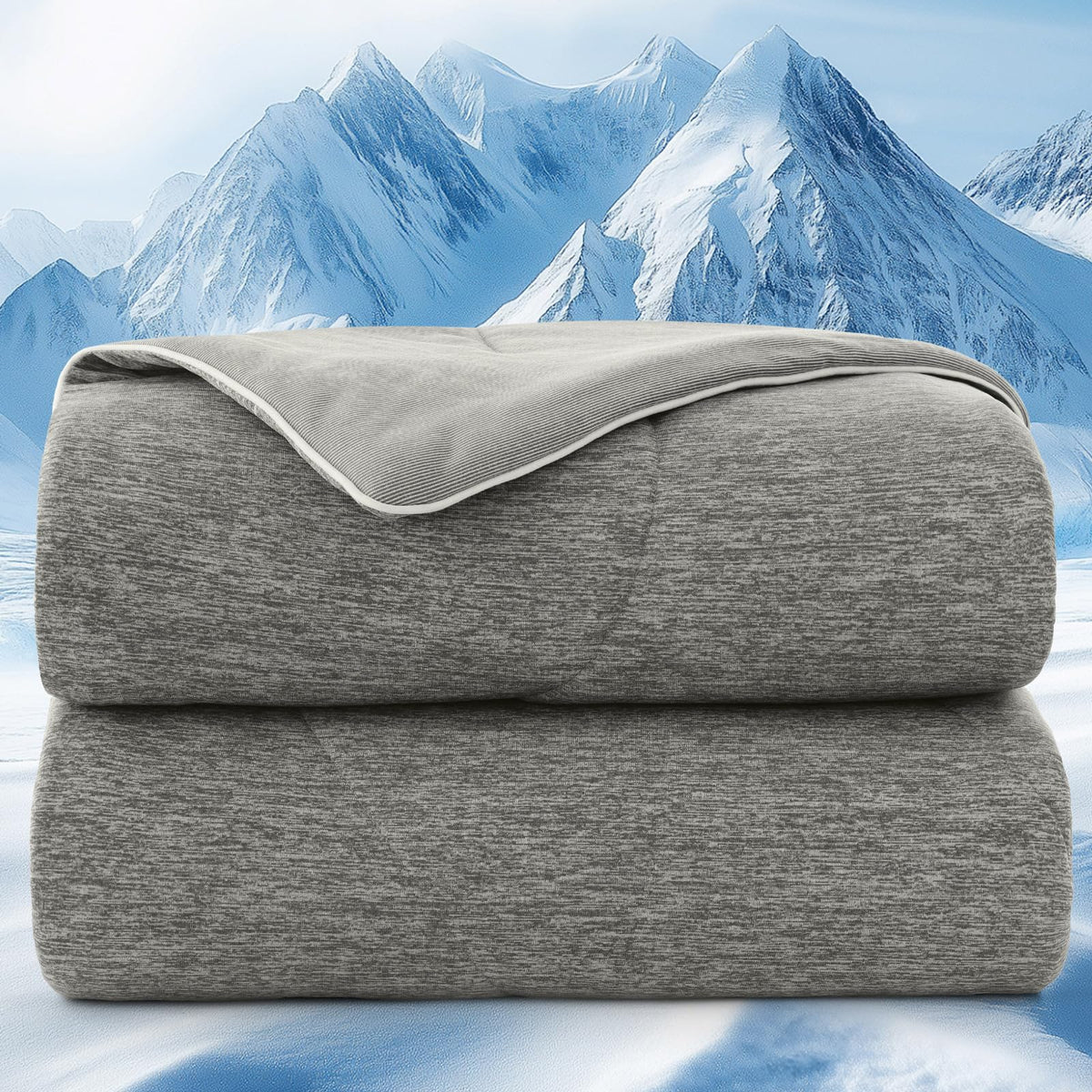 PHF Cooling Comforter, Rayon from Bamboo Soft Breathable Quilted Blanket