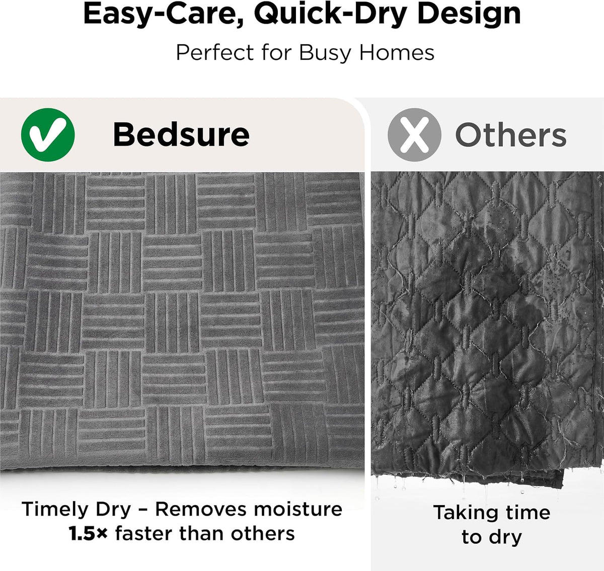 Bedsure Waterproof Bed Cover for Bed and Dogs Quick Drying, 82x102IN