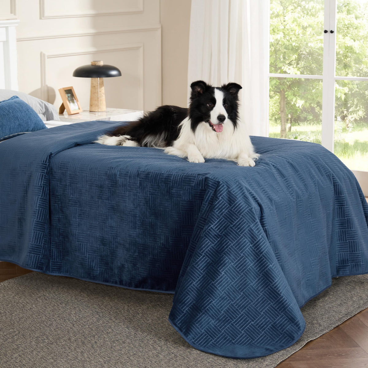 Bedsure Waterproof Bed Cover for Bed and Dogs Quick Drying, 82x102IN