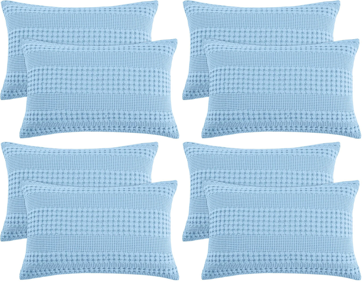 PHF Cotton Waffle Body Pillowcase 20" x 54", Oatmeal, No Insert