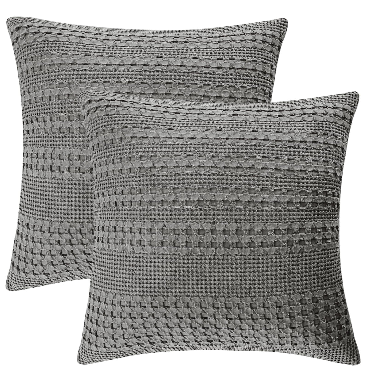 PHF Cotton Waffle Body Pillowcase 20" x 54", Oatmeal, No Insert