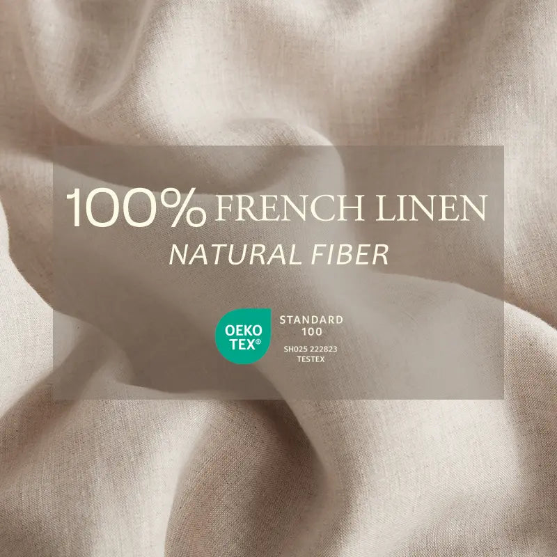 DAPU 100% Linen Duvet Cover Set, Pure Natural French Flax Linen Duvet Cover With 8 Corner Ties and Zipper Closure, Soft Breathable Durable for Hot Sleepers, Cool in the Summer