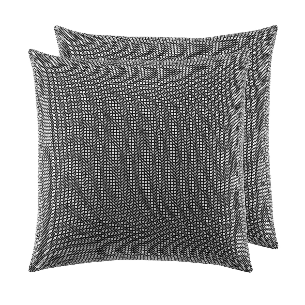 Laura Ashley - 2 Pack European Shams, 100% Cotton Embroidered Pillow Covers