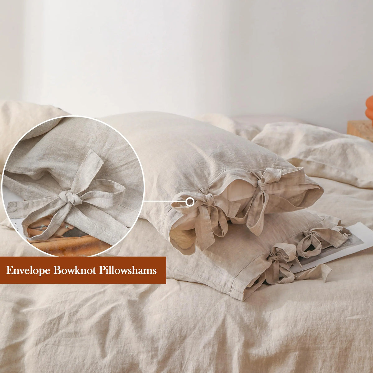 Simple&Opulence 100% Linen Duvet Cover Set, Belgian Flax Cooling Durable Stone Washed Breathable Bedding with Tie Closure, Memorial Day Gift Option